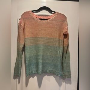 Pastel & Gold Colorful Knit Sweater - Size XS